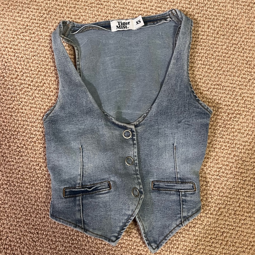 Tiger Mist Denim Vest